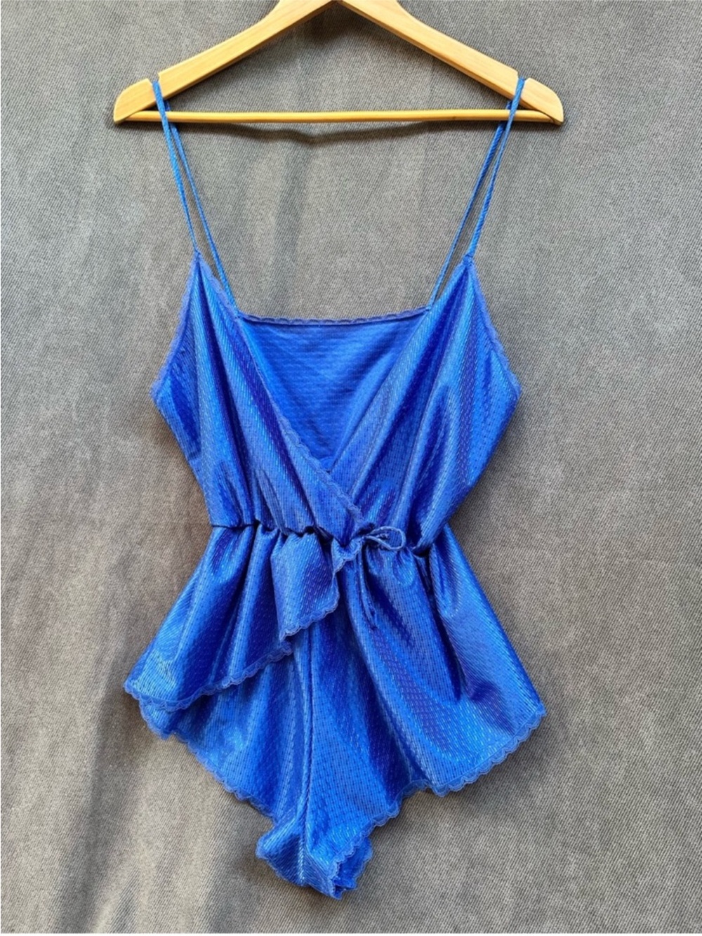 Vintage satin Teddy bodysuit lingerie women’s large